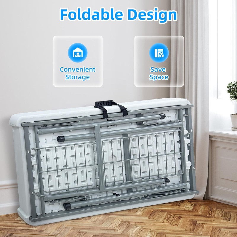 Folding Ice Cooler Table Portable Drain Hose Beverage Bar White 114015 Foldable gallery