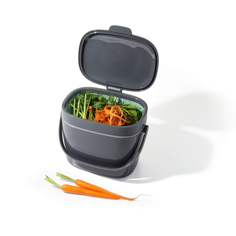 OXO Good Grips EASY-CLEAN COMPOST BIN - CHARCOAL - 1.75 GAL/6.62 L gallery