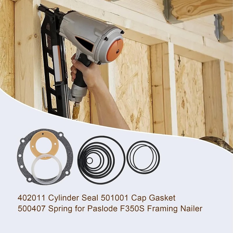 O-Ring Rebuild Kit Paslode Framing Nailer F350S Cylinder Seal 501001 Cap Gasket gallery