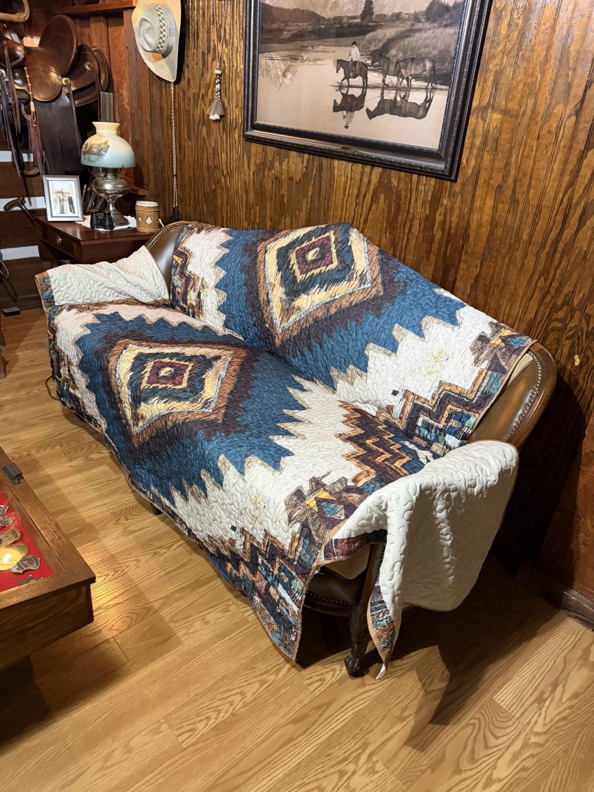 Aztec Southwest Couch Cover for 3 Cushion Sofa BC gallery