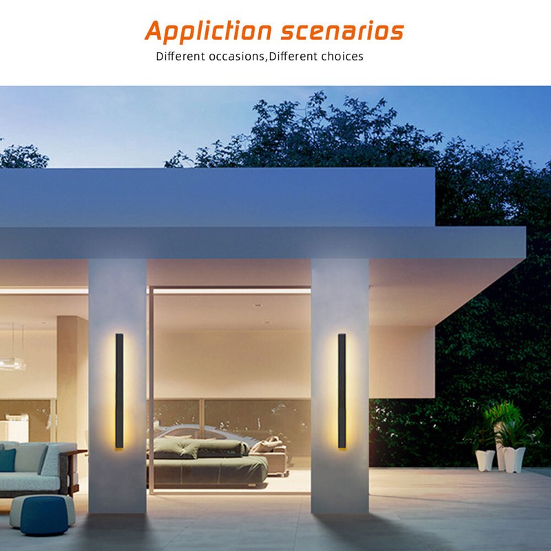LED Wall Light Sconce Waterproof Outdoor Modern Lamp Exterior Lights Long Strip gallery