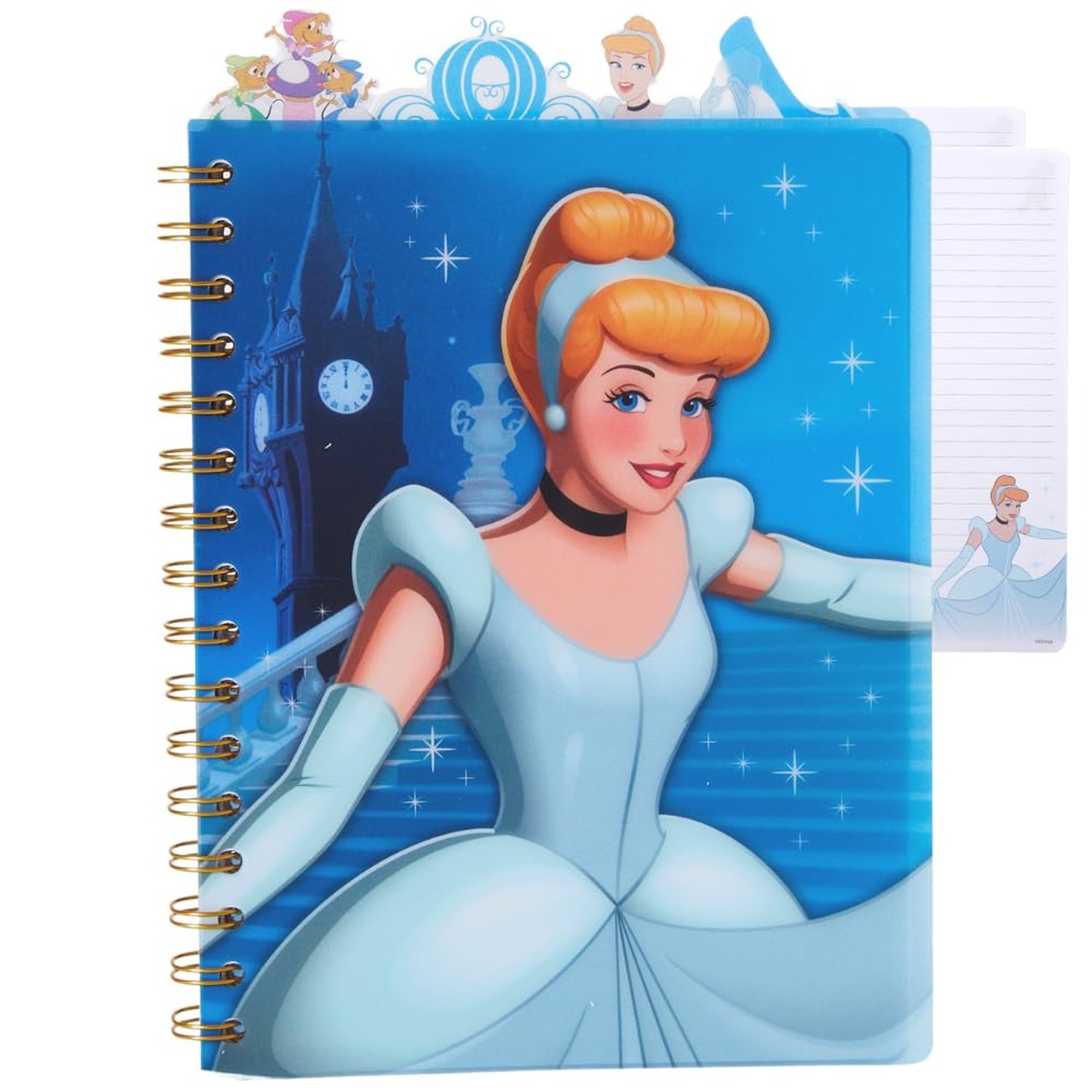 Disney Cinderella Tab Journal Notebook, Spiral Bound, 96 Lined Pages, 8 x 7 i... gallery