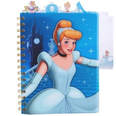 Disney Cinderella Tab Journal Notebook, Spiral Bound, 96 Lined Pages, 8 x 7 i…