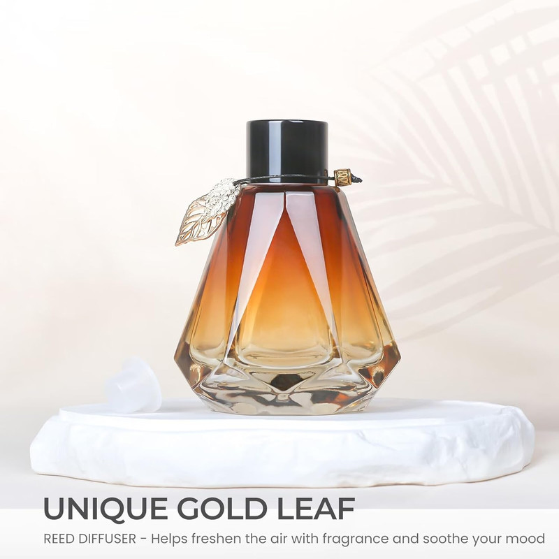 Reed Diffuser, 4Pcs Reed Diffuser Empty Bottles with 20Pcs Reed Diffuser Sticks, gallery