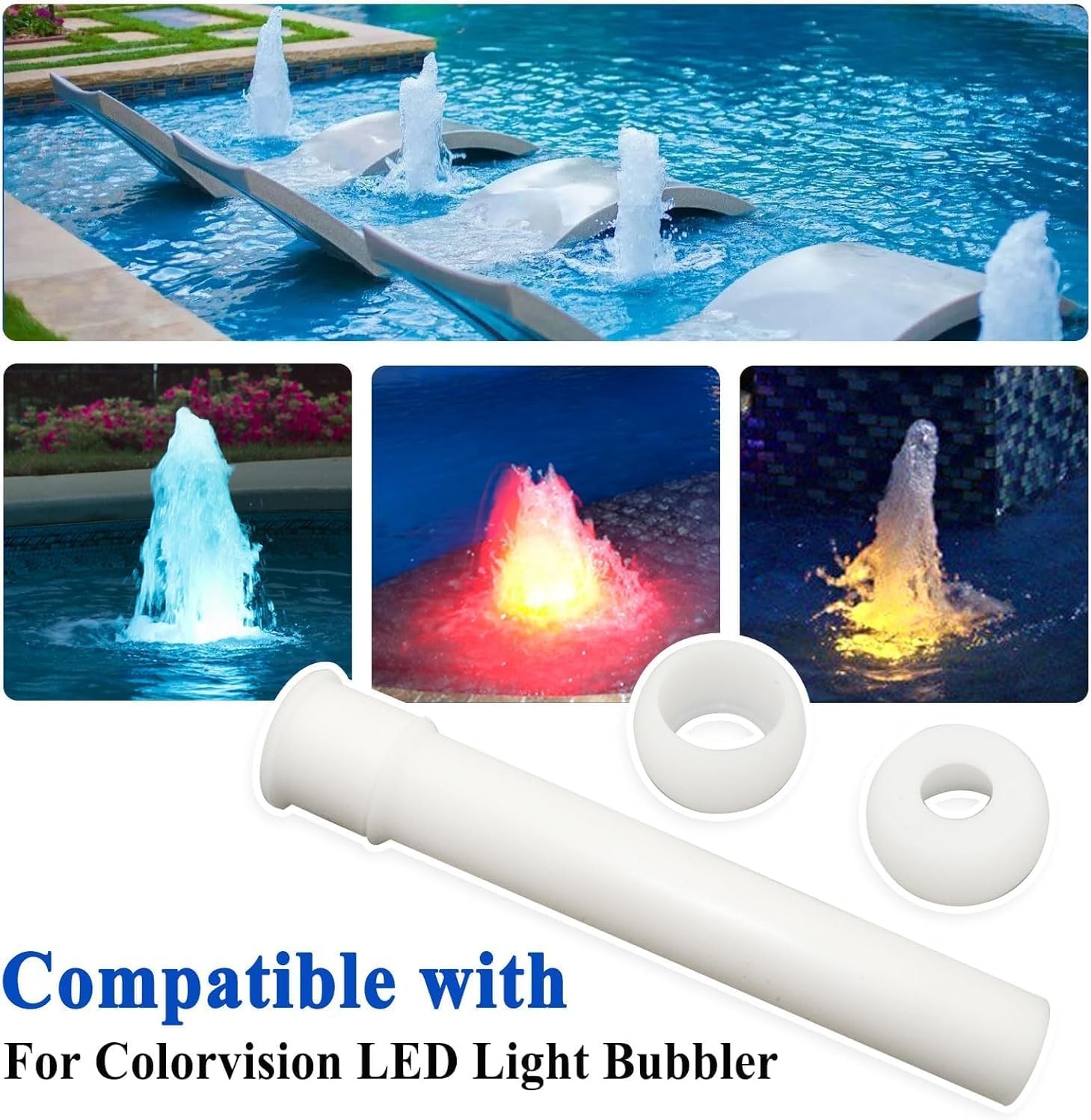 2 Sets 590135 Eyeball Assembly Parts, for Pool and Spa LED Light Bubbler (6... gallery