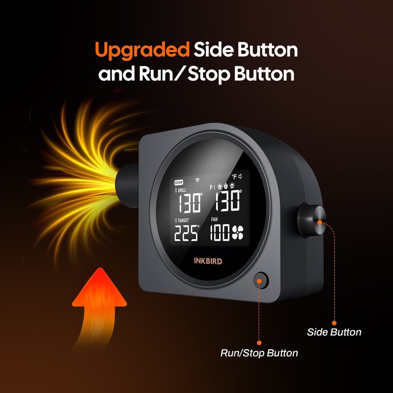 INKBIRD Automatic Smoker Fan Controller WiFi Bluetooth Infrared Thermometer Gun gallery
