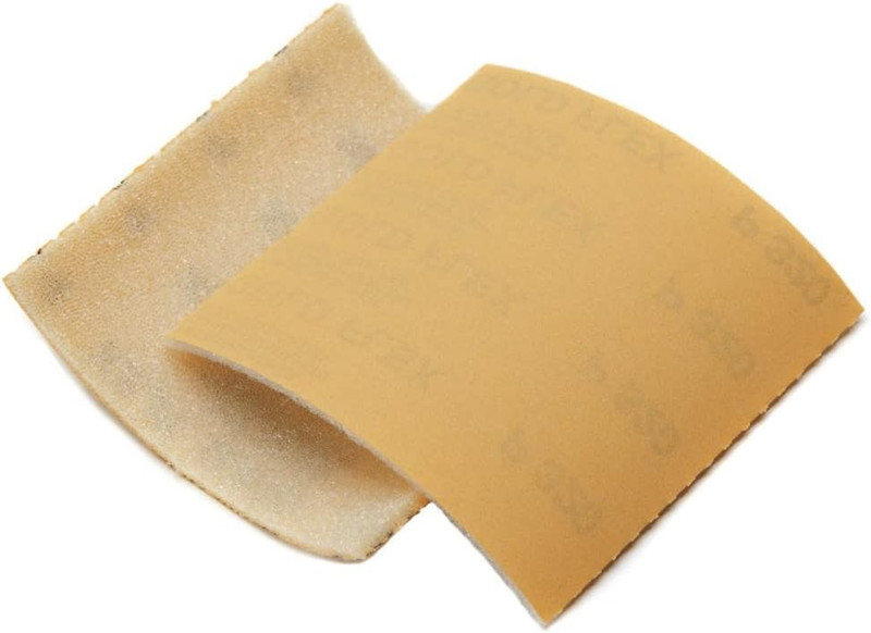 Goldflex Soft Hand Sanding Sheets 4.5 Inch X 5 Inch/Grit 240/200 Pcs on a Roll gallery
