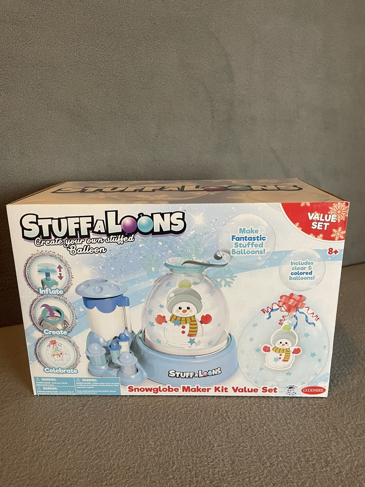 Goodmark Stuffaloons Snow Globe Maker Kit Create Your Own Balloon -Value Set NIB gallery