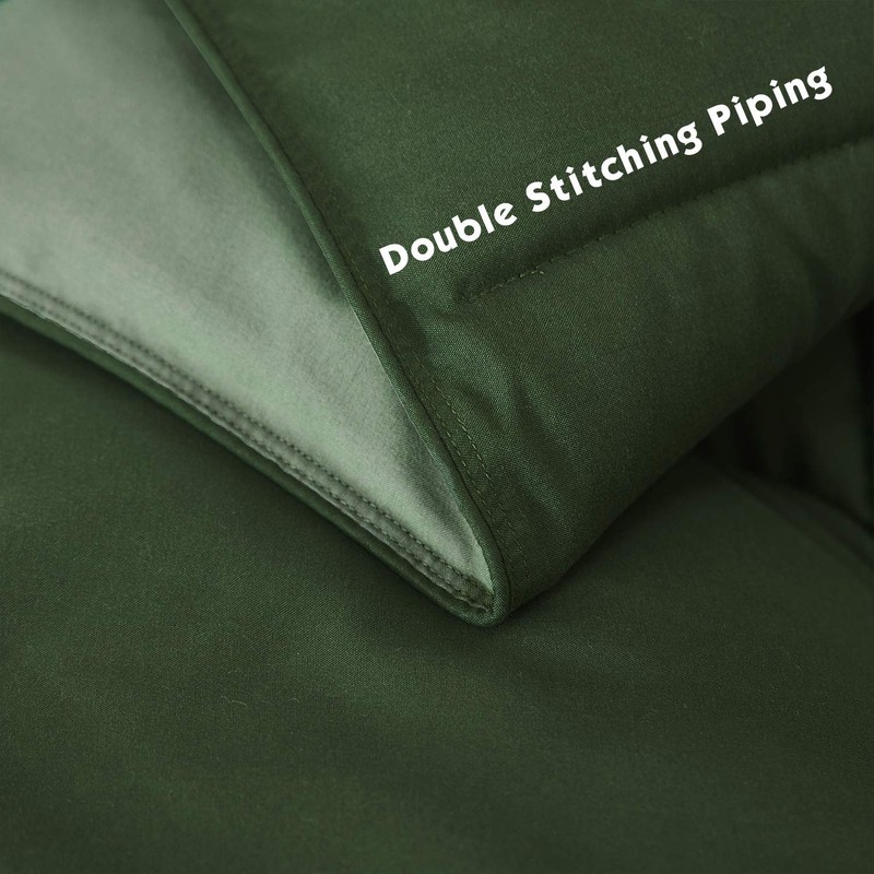 HIG 3pc Green King Size Comforter Set -All Season Reversible Down Alternative gallery