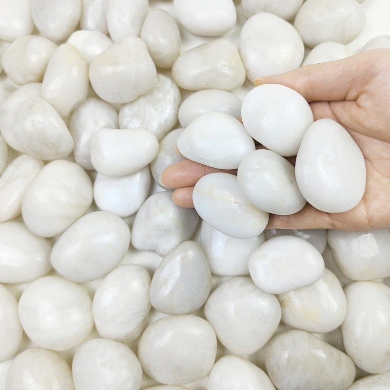 Landscaping White River Rocks 20 lbs-~ gallery
