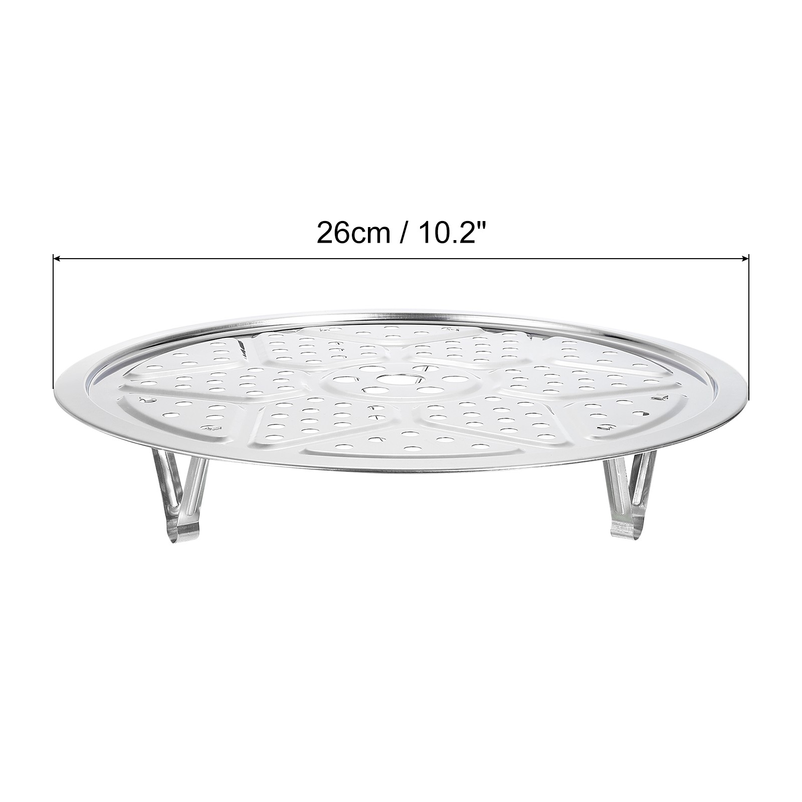 Stainless Steel Steamer Rack 10.2 Inch Insert Stock Pot Steaming Tray gallery