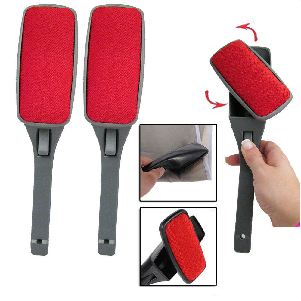 2 Pack Original SWIVEL MAGIC Lint BRUSH Clothes Fabric Pet Hair Dust Remover gallery