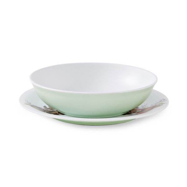 Royal Worcester Wrendale Designs Little Wren Plate & Bowl Set gallery