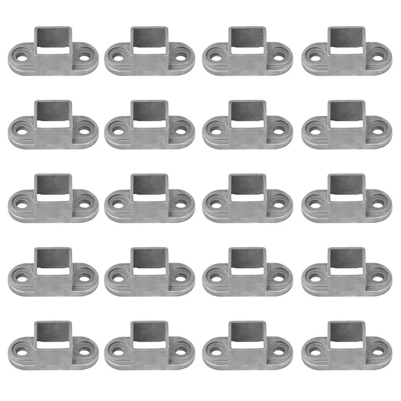 20 Pack Square Post Flange Base Fits 1" X 1" Sqaure Tube, Aluminum Wall Mount Ra gallery
