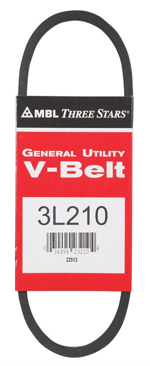 Mitsuboshi FHP 3L210 General Utility V-Belt 0.38 in. W X 21 in. L For Fractional gallery