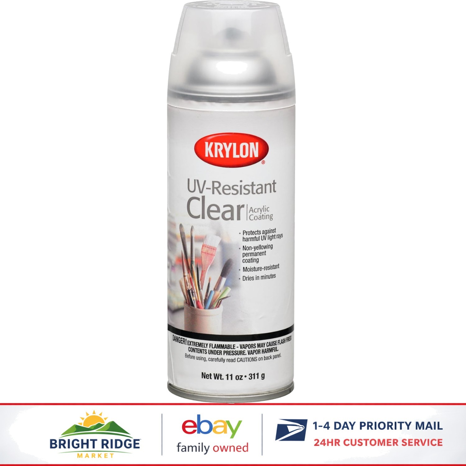 UV-Resistant Clear Gloss Spray for Wood, Metal, Plastic, and Glass Surfaces gallery