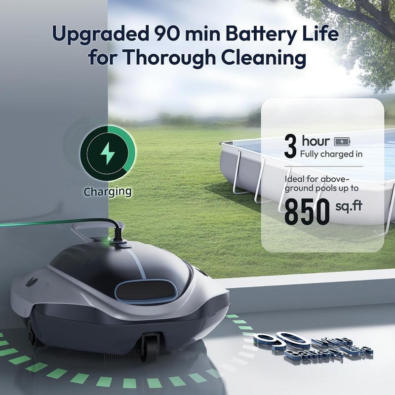 Bubot 300P Cordless Pool Cleaner Robot - Pool Vacuum with Superior Suction gallery