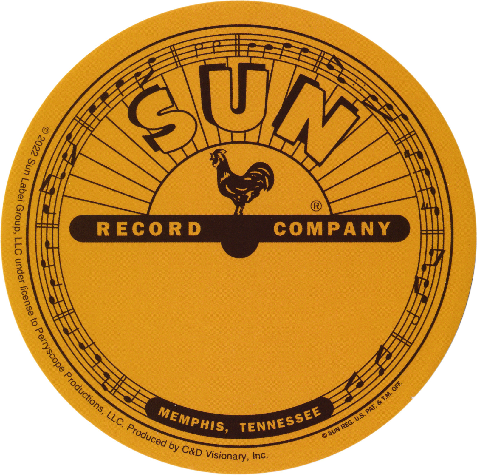 Sticker - Sun Records Logo Label Rock Country Blues Music Memphis 4" Decal #5897 gallery