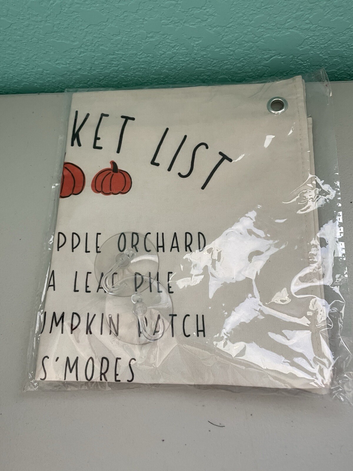 Fall Bucket List Canvas Wall Hanging with 2 Suction Cups (16 IN x 18 IN) gallery