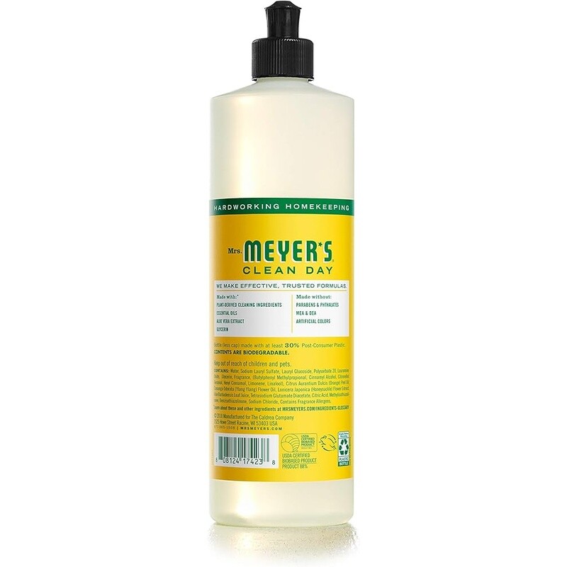 Biodegradable Liquid Dish Soap Honeysuckle Scent Grease Cutter Cruelty-Free 16oz gallery