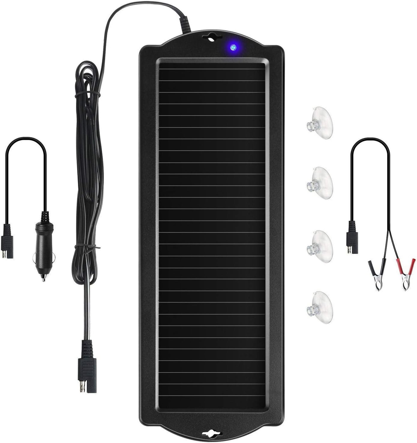 Sunway Solar Car Battery Trickle Charger & Maintainer 12V Solar Panel Power Batt gallery
