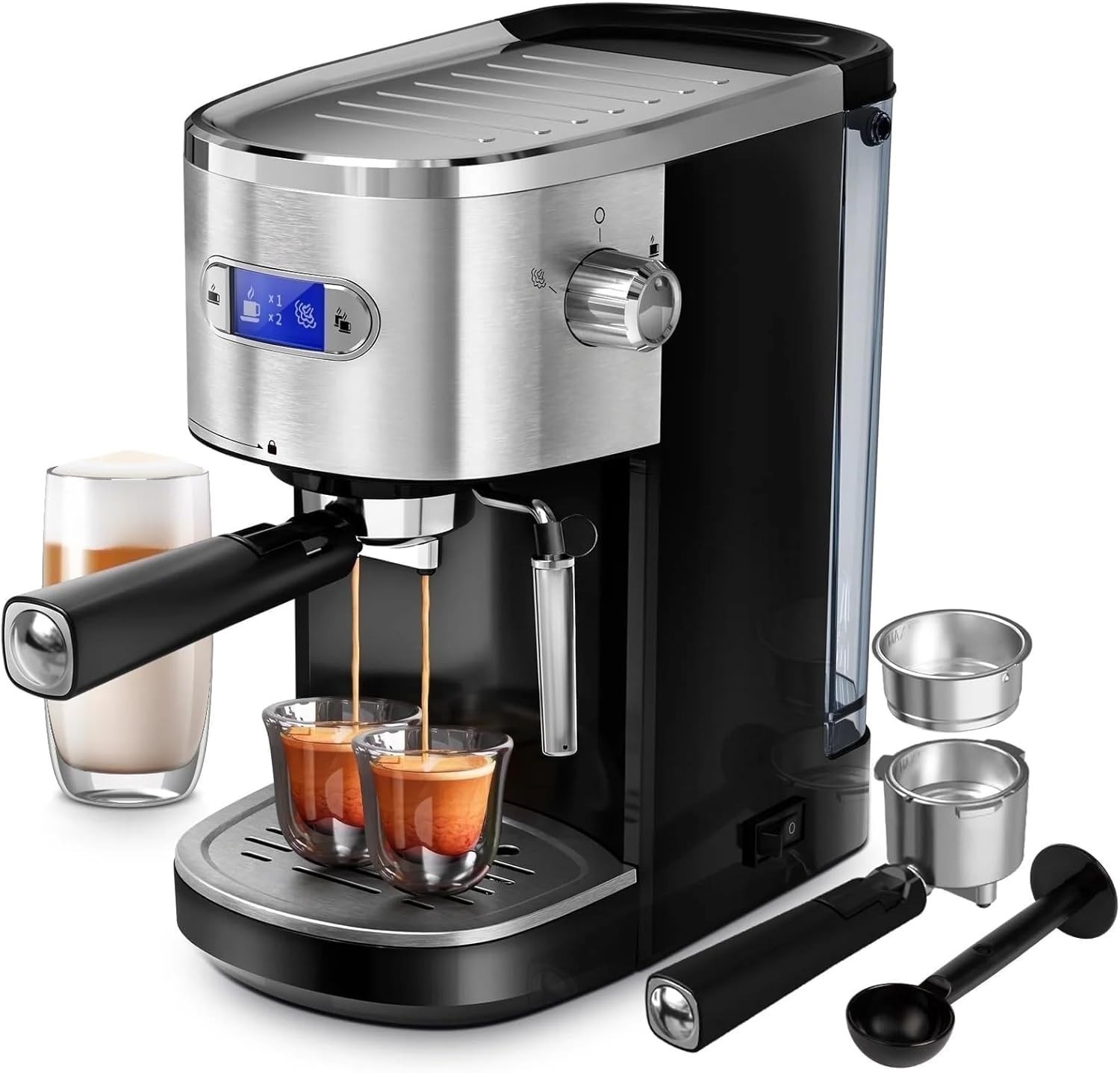 Espresso Machine 20 Bar, Semi-Automatic Professional Coffee Machine for Cappucci gallery
