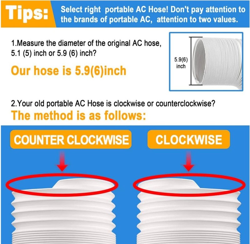 Portable AC Window Vent Kit - Adjustable Sliding Plate 59 Exhaust Hose gallery