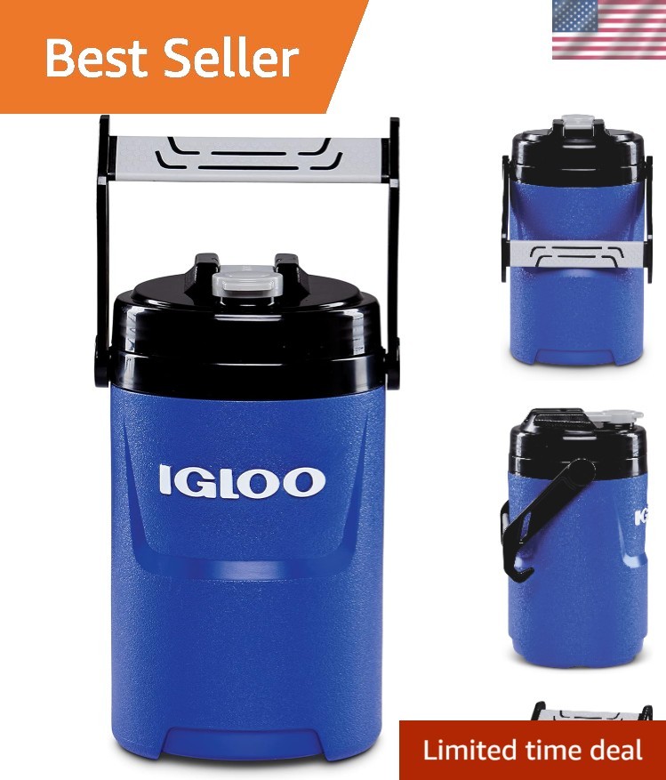 Durable Pro Blue Cooler with Flip-Cap for Effortless Picnic Refreshments gallery