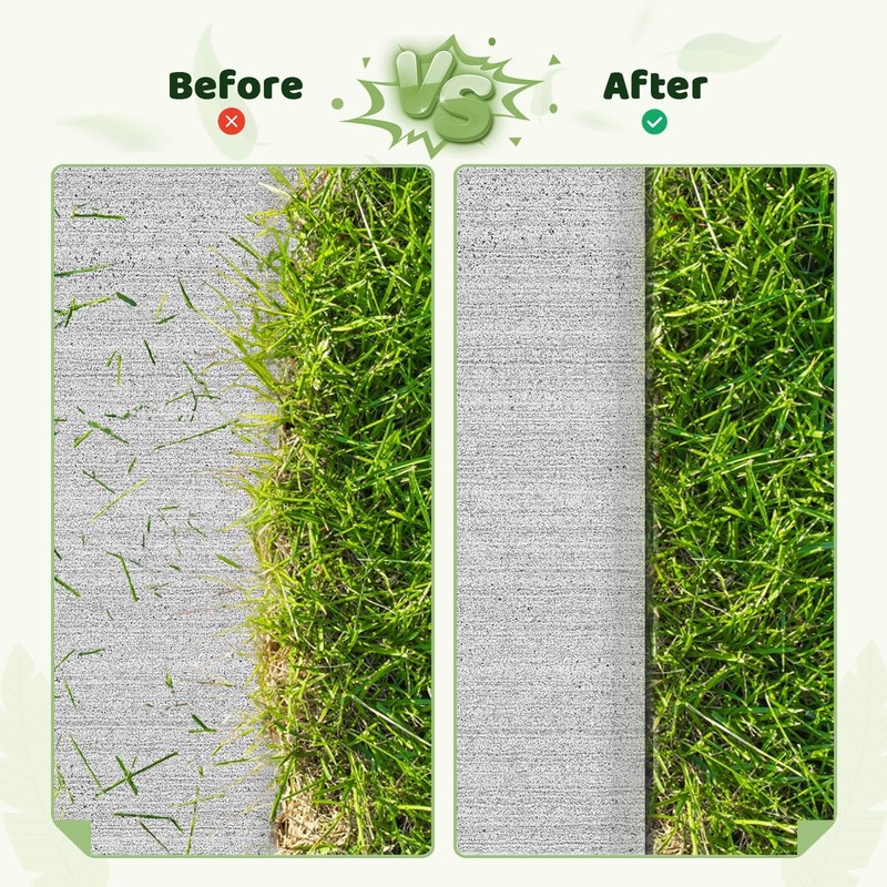 Landscape Edging - 4Inch x 33FT Garden Border with 100 PCS Spikes, Plastic La... gallery