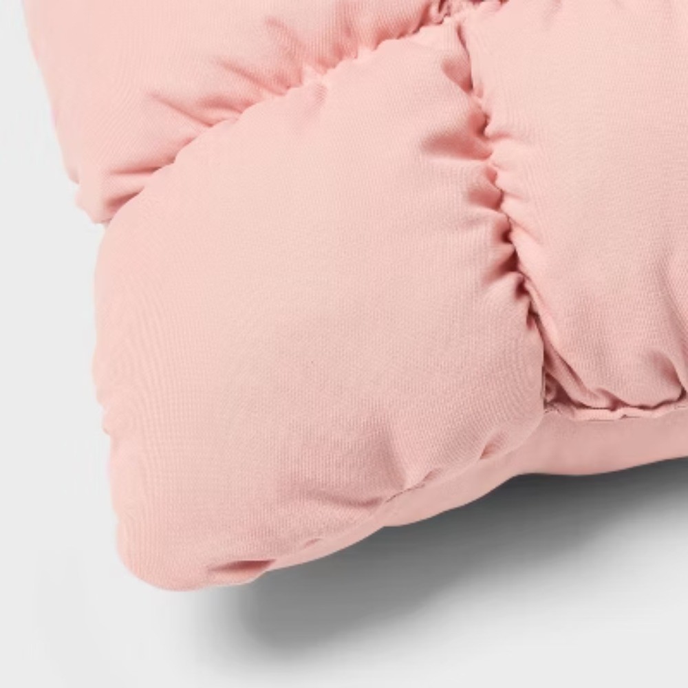 RE Dec Square Throw Pillow Pink 16in L x 16in W gallery