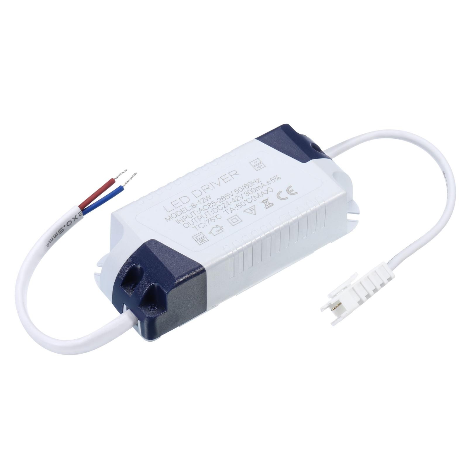 8-12W 300mA LED Driver AC 85-265V Output 24-42V DC Male Connector Transformer gallery