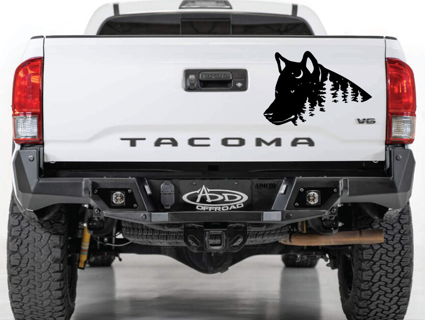 Mountain Wolf #2 - Outdoor Die Cut Vinyl Decal Sticker - Same Day USPS Shipping gallery