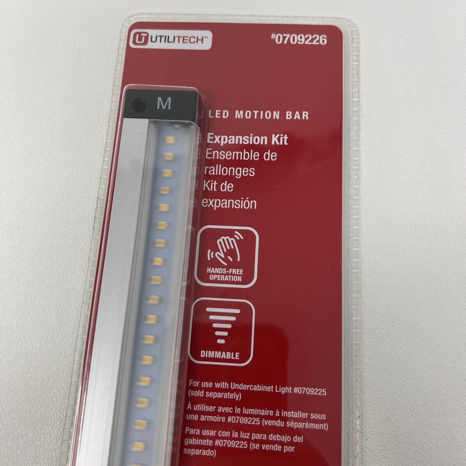 Utilitech 11.8-in Linkable Plug-in LED Motion Bar Under Cabinet *Expansion Kit* gallery