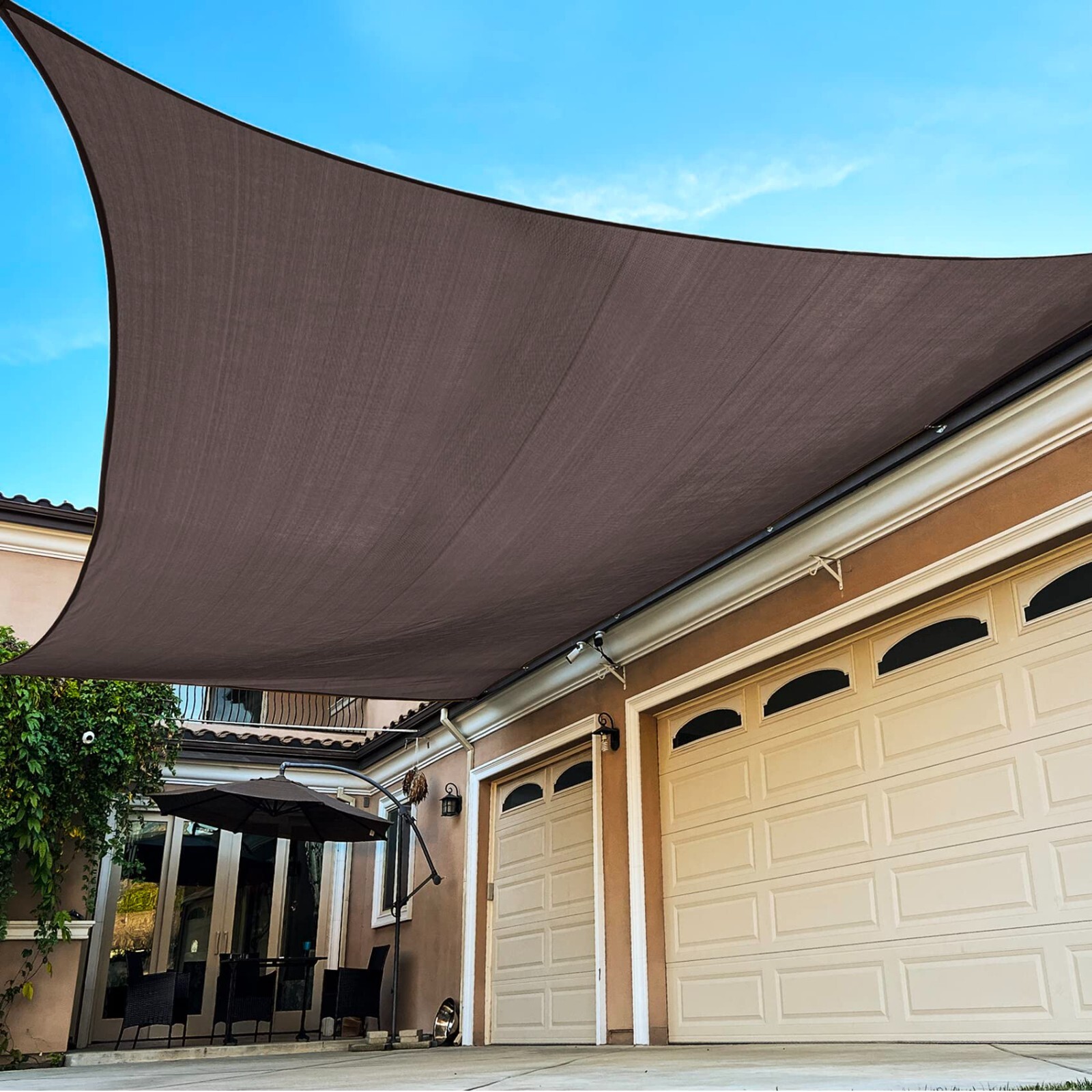 Rectangle/Square Sun Shade Sail Canopy, Patio Shade Cloth Outdoor Cover gallery