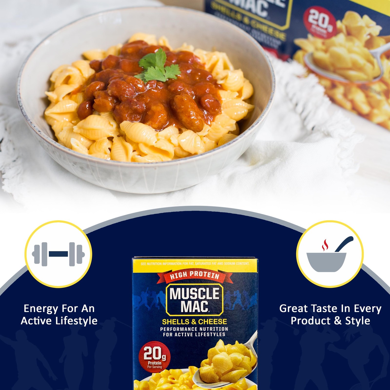 Muscle Mac® | Shells & Cheese Pasta For All Ages, 20 Grams Of Protein Per Ser... gallery