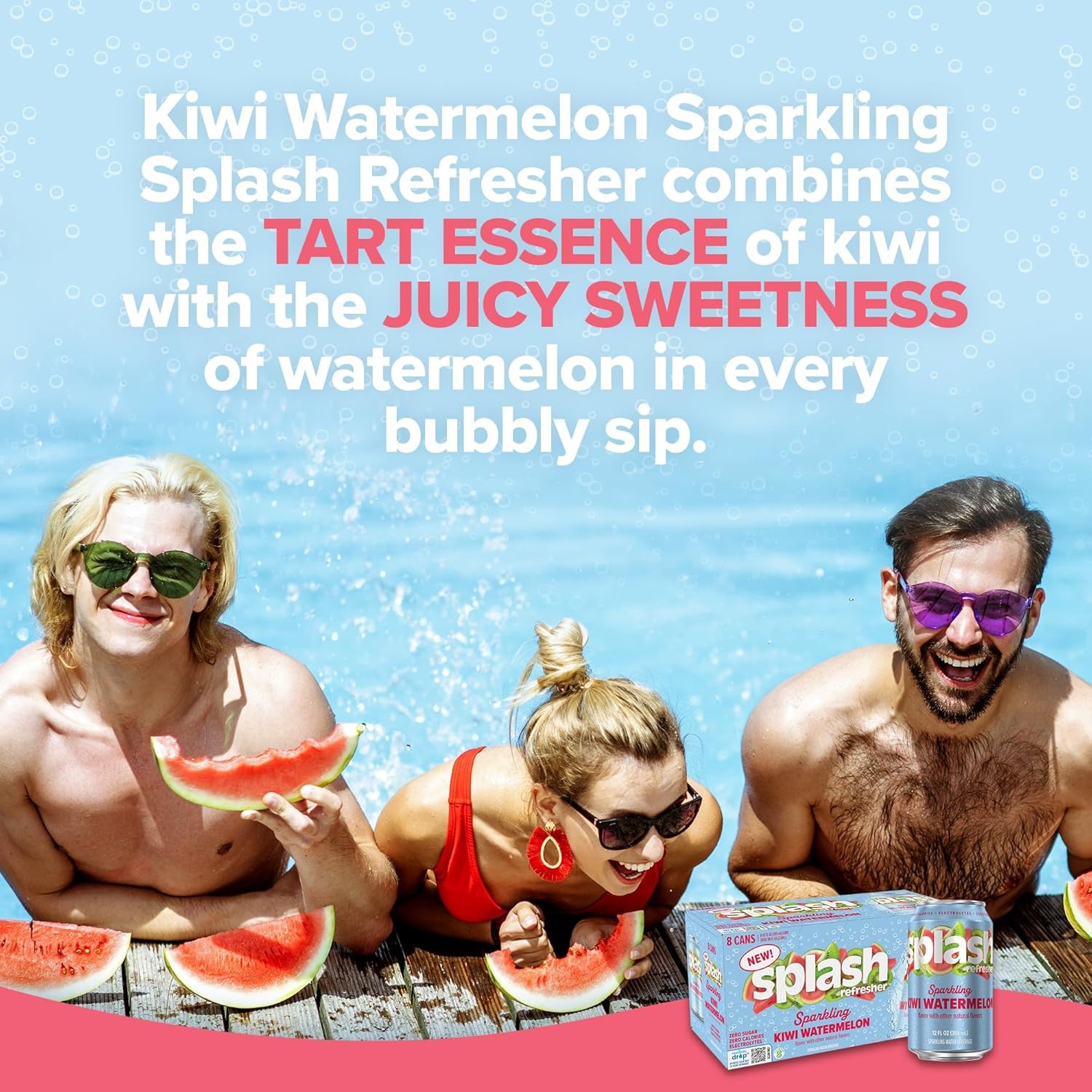 Splash Refresher Sparkling Water - 12 Fl Oz (Pack of 8) (Select Your Flavor) gallery