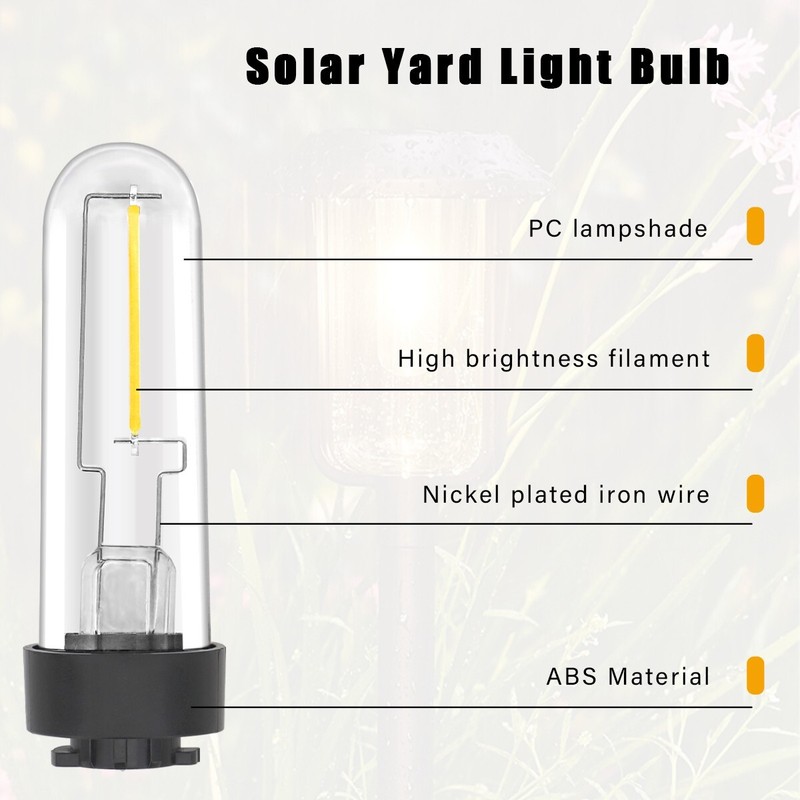 Solar Light Bulb for Hampton Bay Solar Light, 3 Volts Pathway Light Bulb, 1 Pack gallery