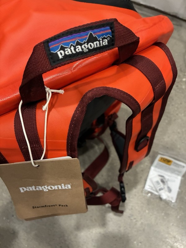New Patagonia Stormfront Waterproof Pack Cusco Orange 30L Backpack