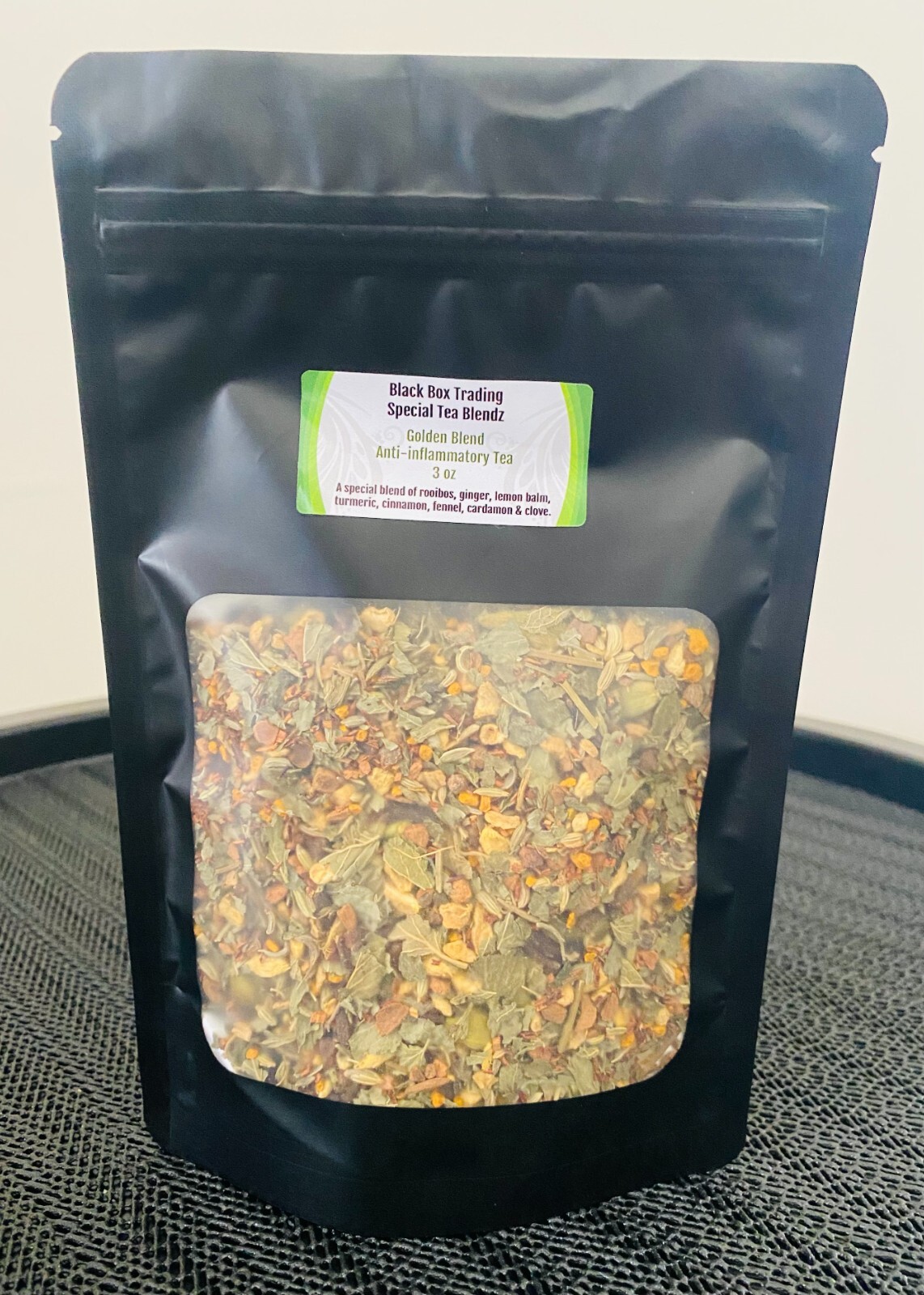 "GOLDEN TEA BLEND" Anti-Inflammatory loose leaf tea 3 oz. gallery