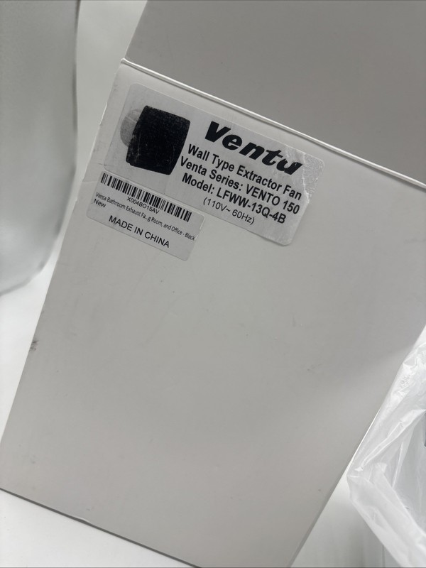 Venta VENTO 150 Wall Type Extractor Fan - LFWW-13Q-4B 110V 60Hz 18W Black gallery