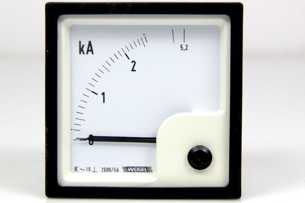 Weigel Eq 72 Analog Ammeter Ampere Meter Built-in Measuring Device 0 5.2 kA gallery