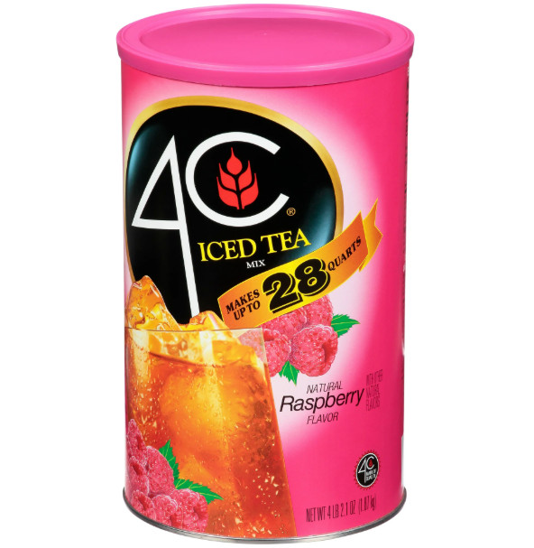 4C Raspberry Iced Tea Mix, 66.1 oz, 1 Ct gallery