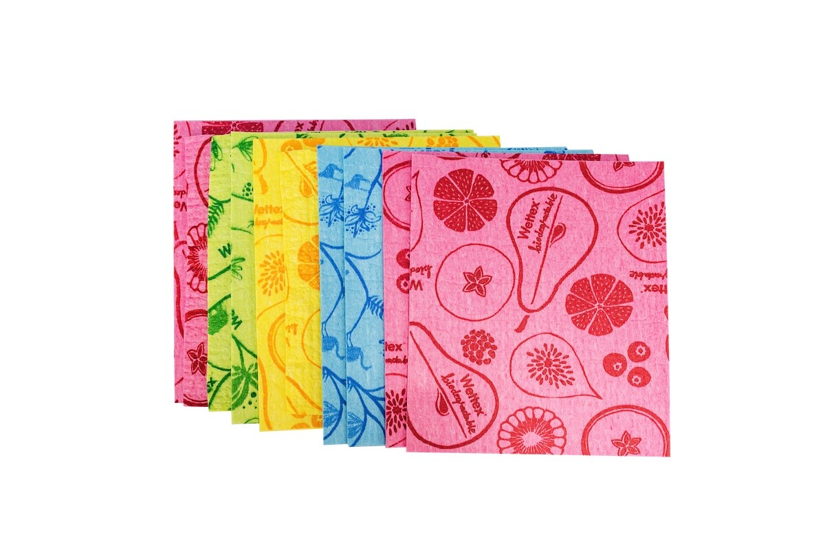 Wettex - The Original Swedish Sponge Cloth (10 pack colored) ships from USA gallery