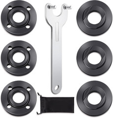 7PCS Angle Grinder Nut Angle Grinder Flange Wrench, Premium Flange Metal Lock Nu