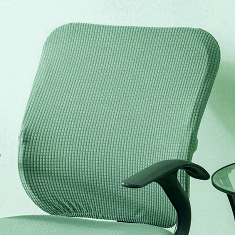 Solid Color Stretchy Waterproof Chair Back Covers Office Seat Back Slipcover New gallery