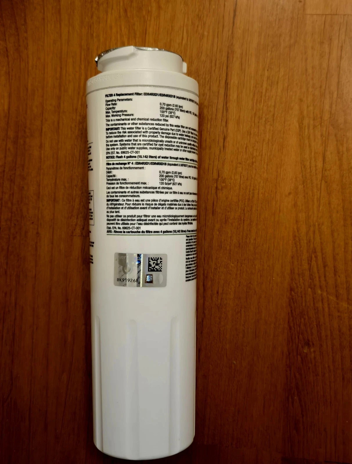 everydrop by Whirlpool Ice and Water Refrigerator Filter 4, EDR4RXD1, Single-Pa gallery