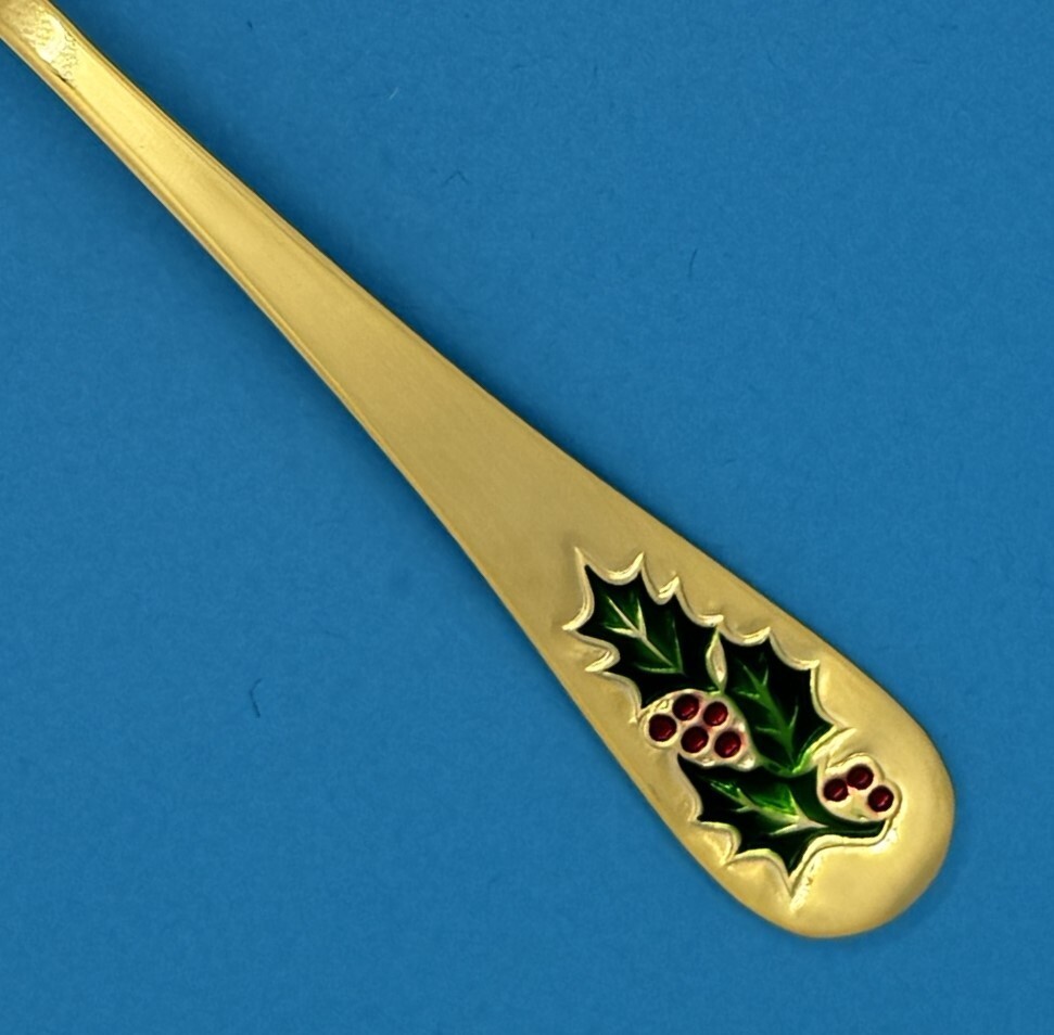 NEW JC PENNY TRADITIONS HOLLYBERY GOLD ELECTROPLATED STAINLESS FLATWARE - CHOICE gallery