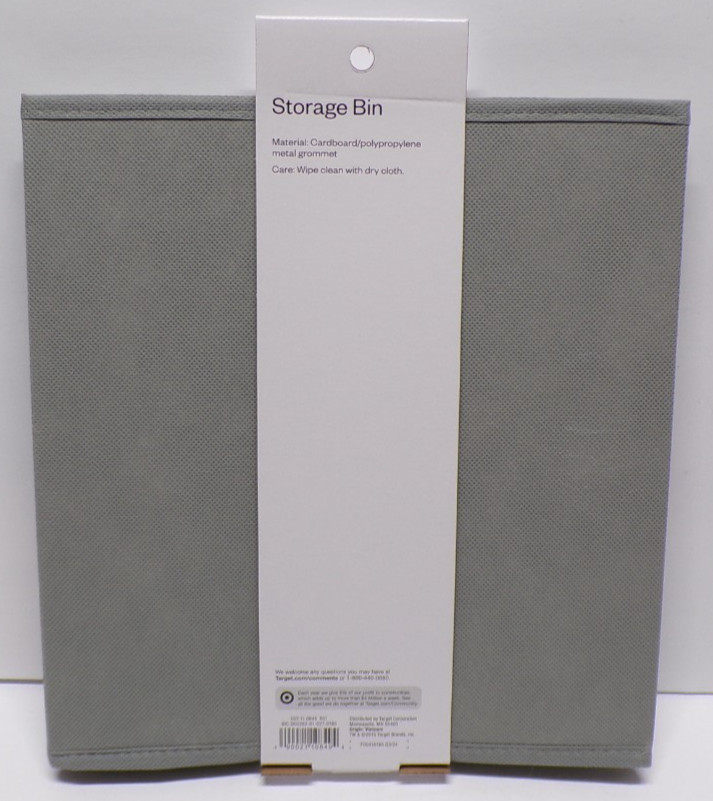 Room Essentials 11" Cube Organizer Storage Bin 10 1/2" L x 10 1/2" W x 11" H gallery
