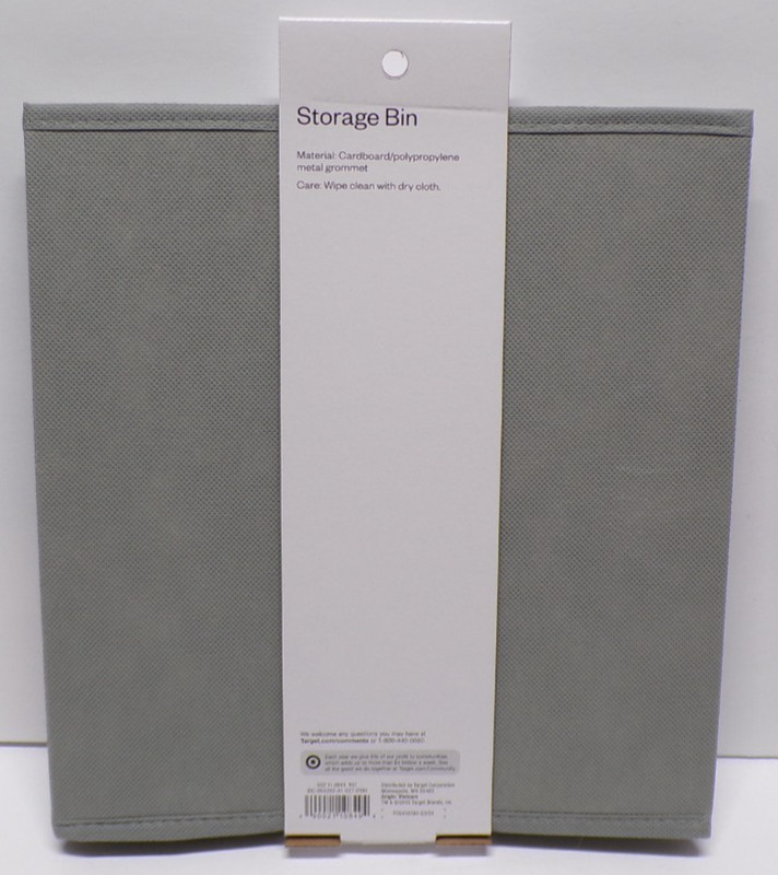 Room Essentials 11" Cube Organizer Storage Bin 10 1/2" L x 10 1/2" W x 11" H gallery