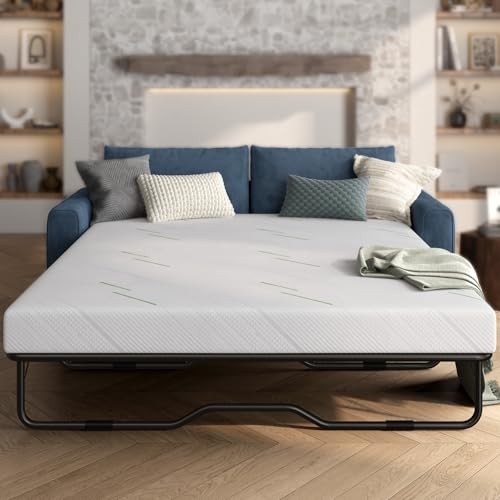 4 Inch Gel Memory Foam Sofa Mattress Queen Size, CertiPUR-US Certified, with gallery